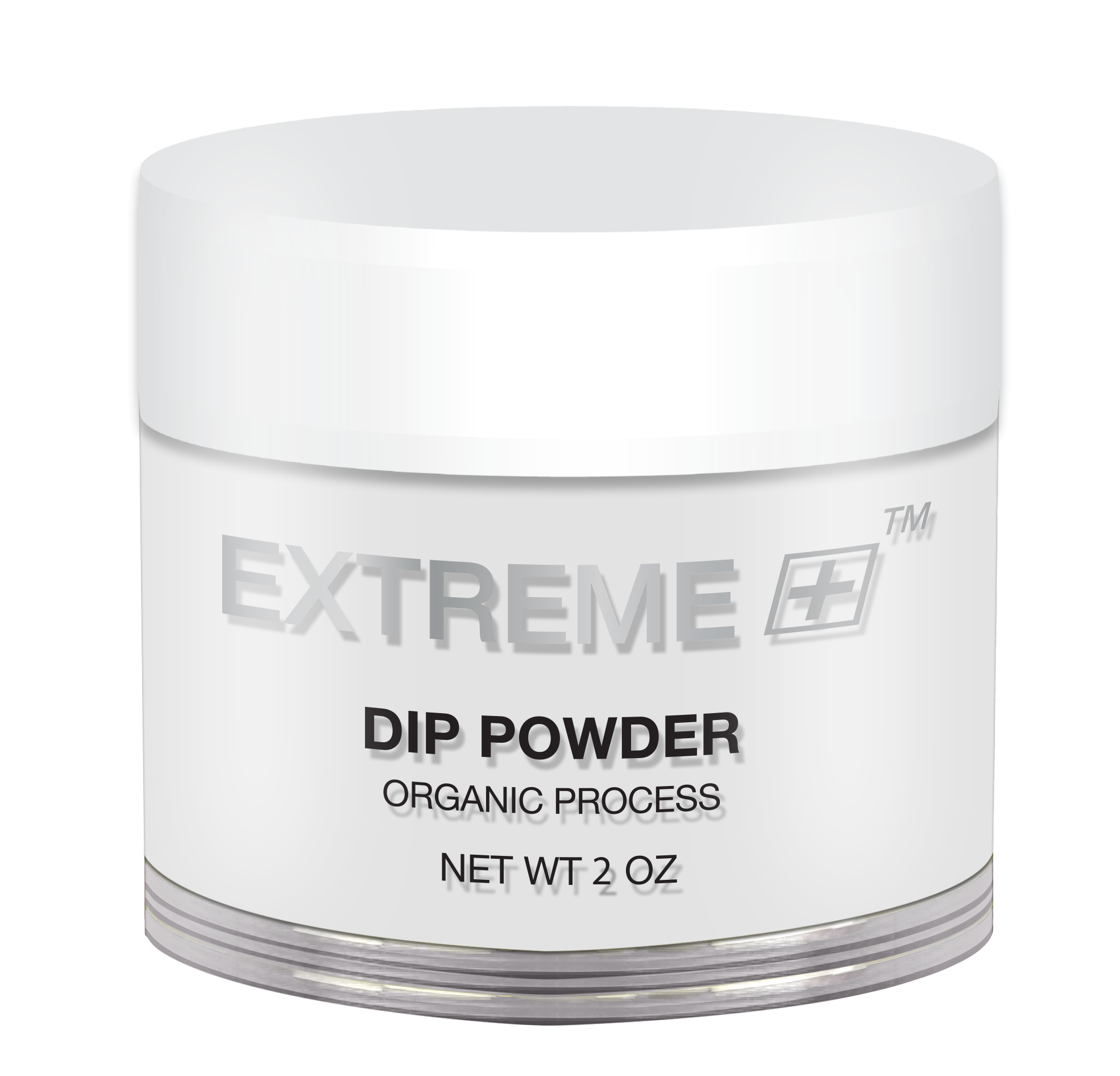 EXTREME+ Dipping Powder Hữu cơ - Hồng &amp; Trắng: Trong suốt 2 oz