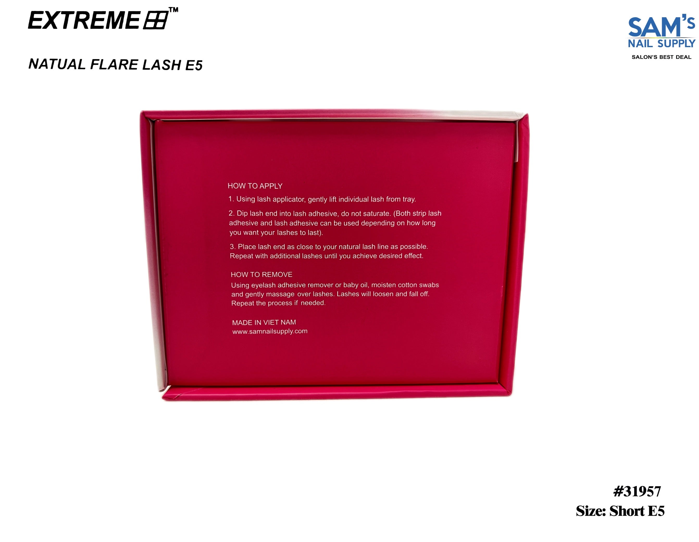 Extreme Natural Flare Lash E5 Ngắn - Hộp 