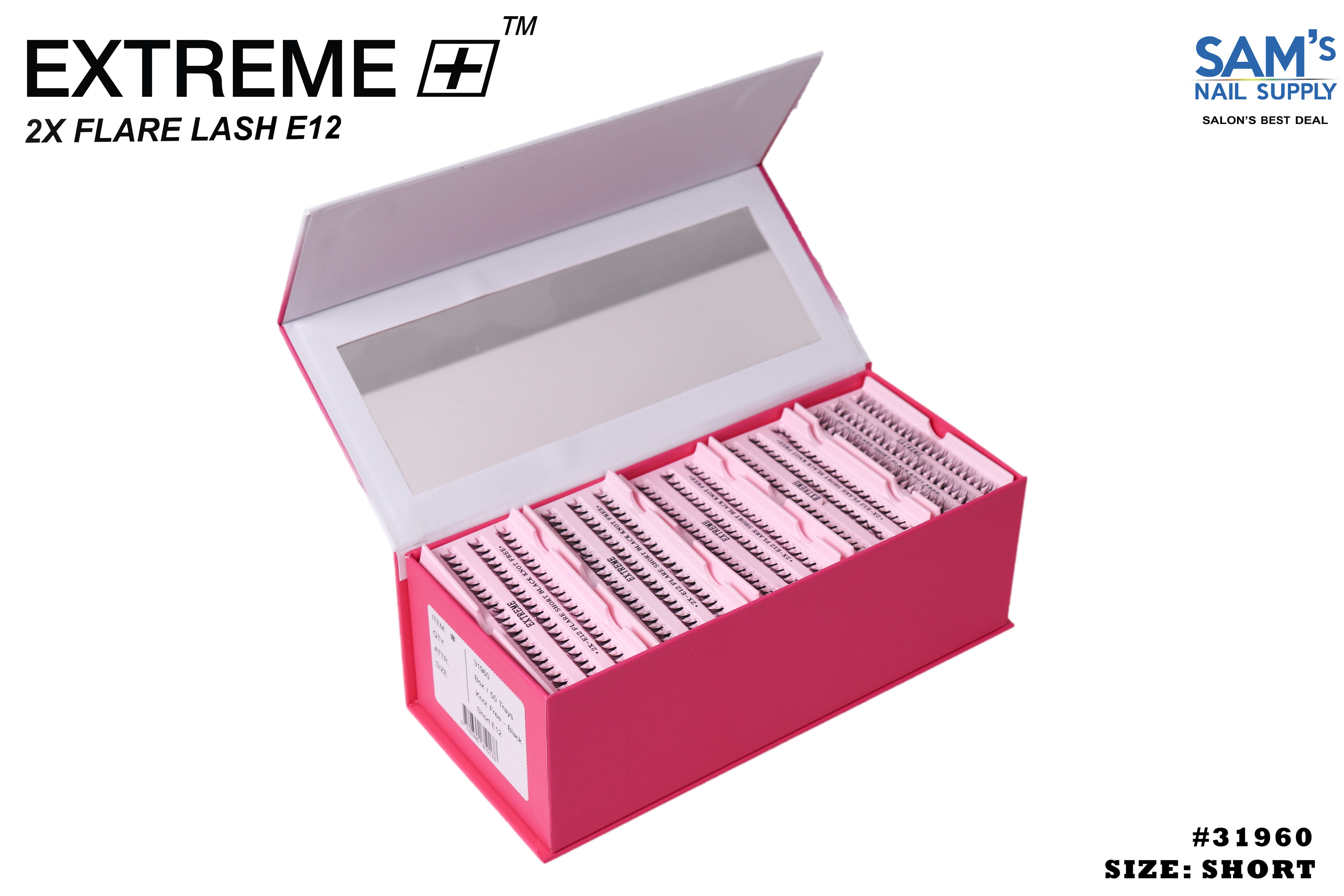 Extreme 2X Flare Lash E12 Knot Free - Short