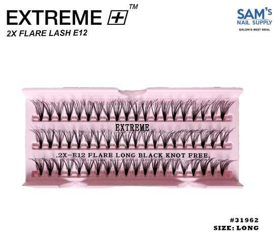 Extreme 2X Flare Lash E12 Knot Free - Dài