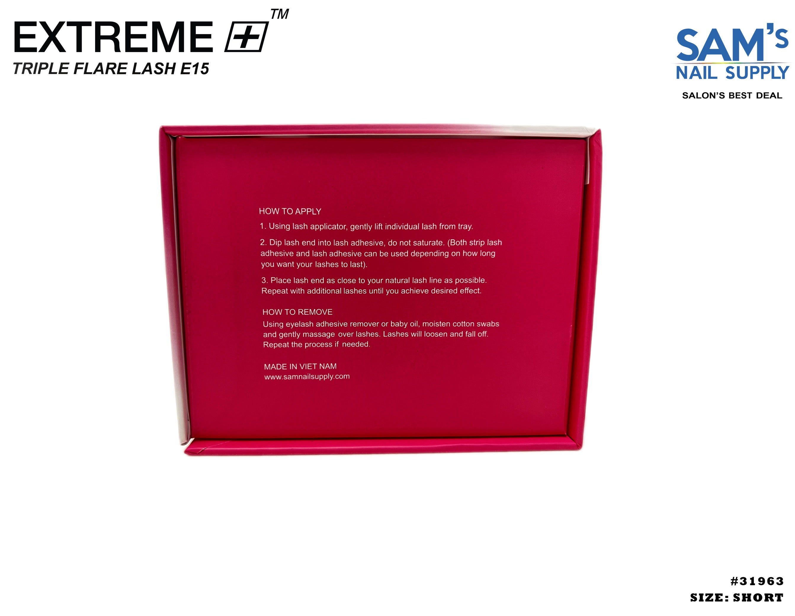 Extreme Triple Flare Lash E15 Ngắn - Hộp 
