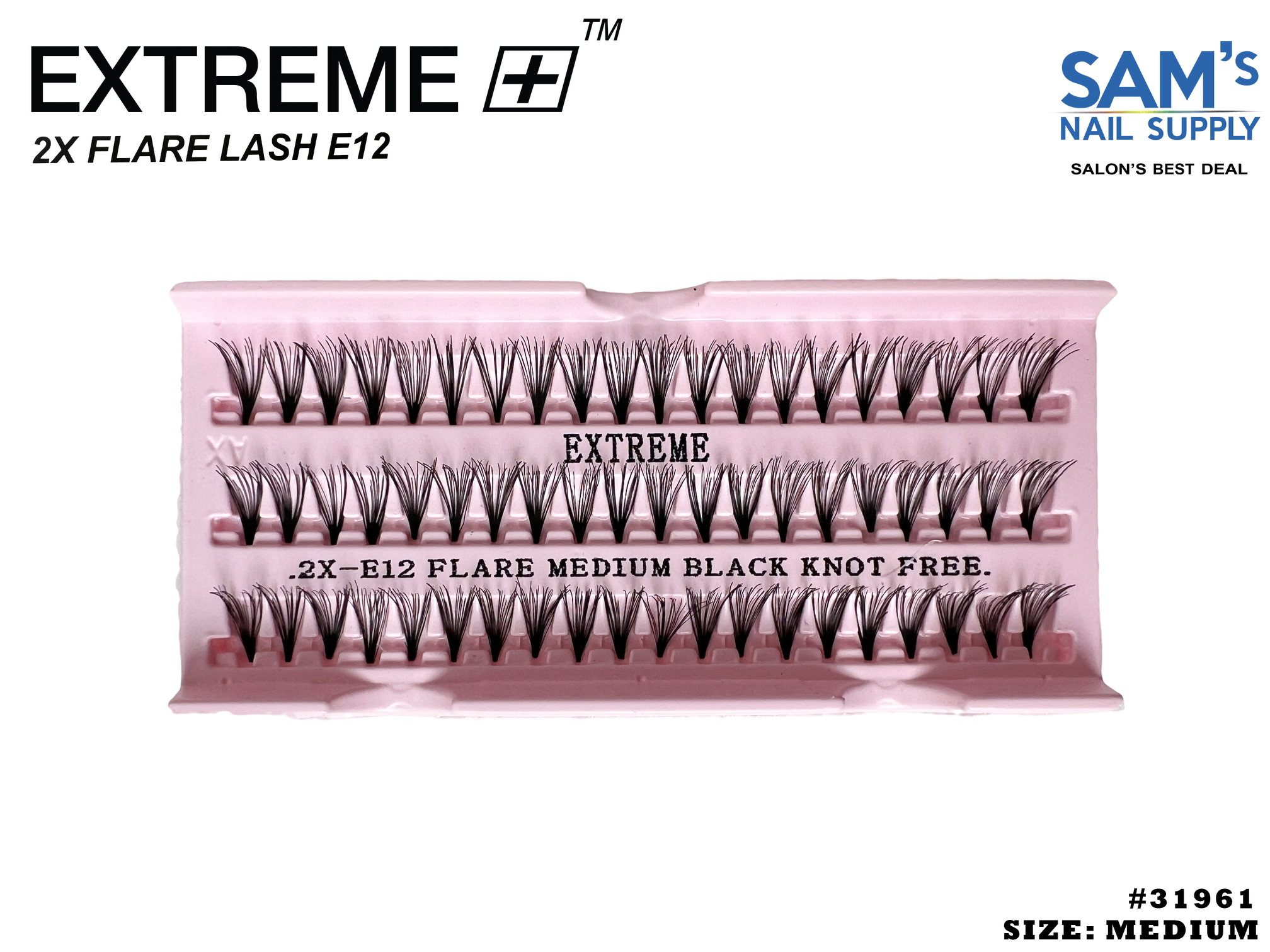 Extreme 2X Flare Lash E12 Knot Free - Trung bình