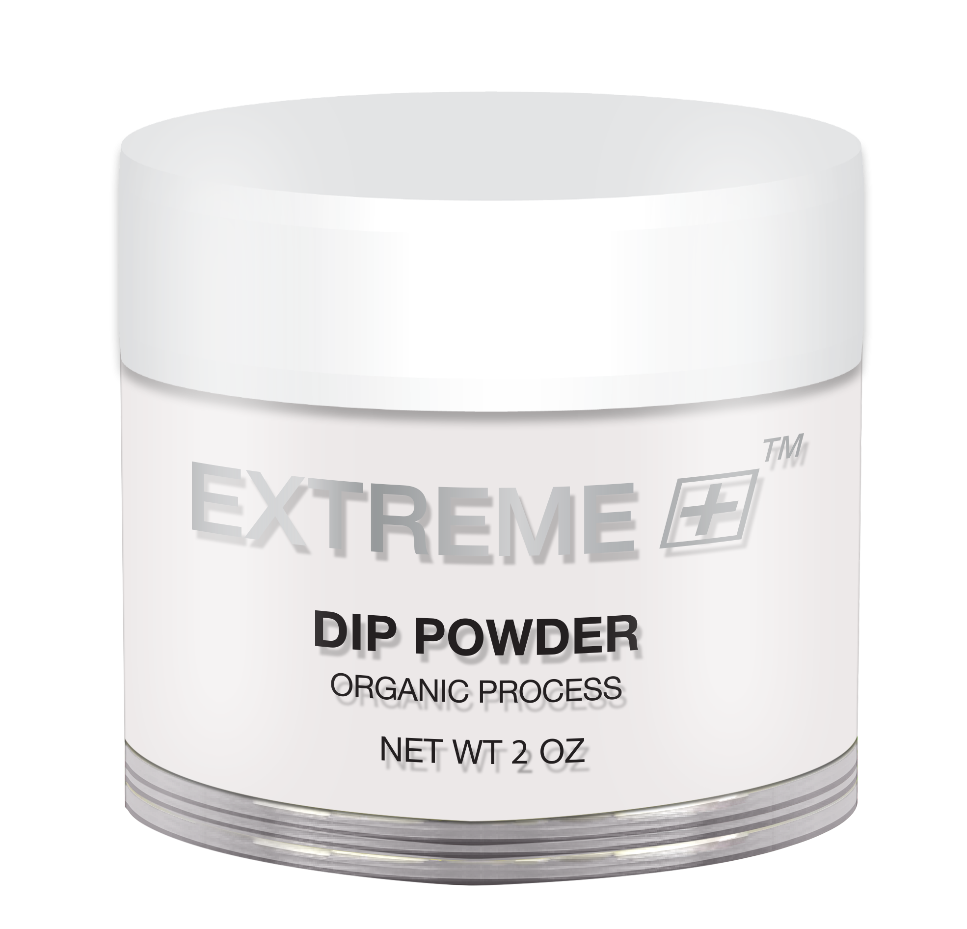EXTREME+ Dipping Powder Hữu cơ - Hồng &amp; Trắng: Lớp nền tự nhiên - 2 oz