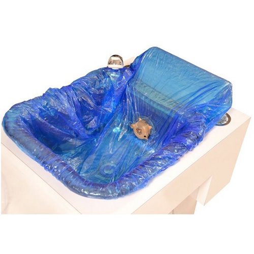 Tấm lót spa chăm sóc móng chân dùng một lần HappyFeet - Xanh dương_ LMT 100 hộp