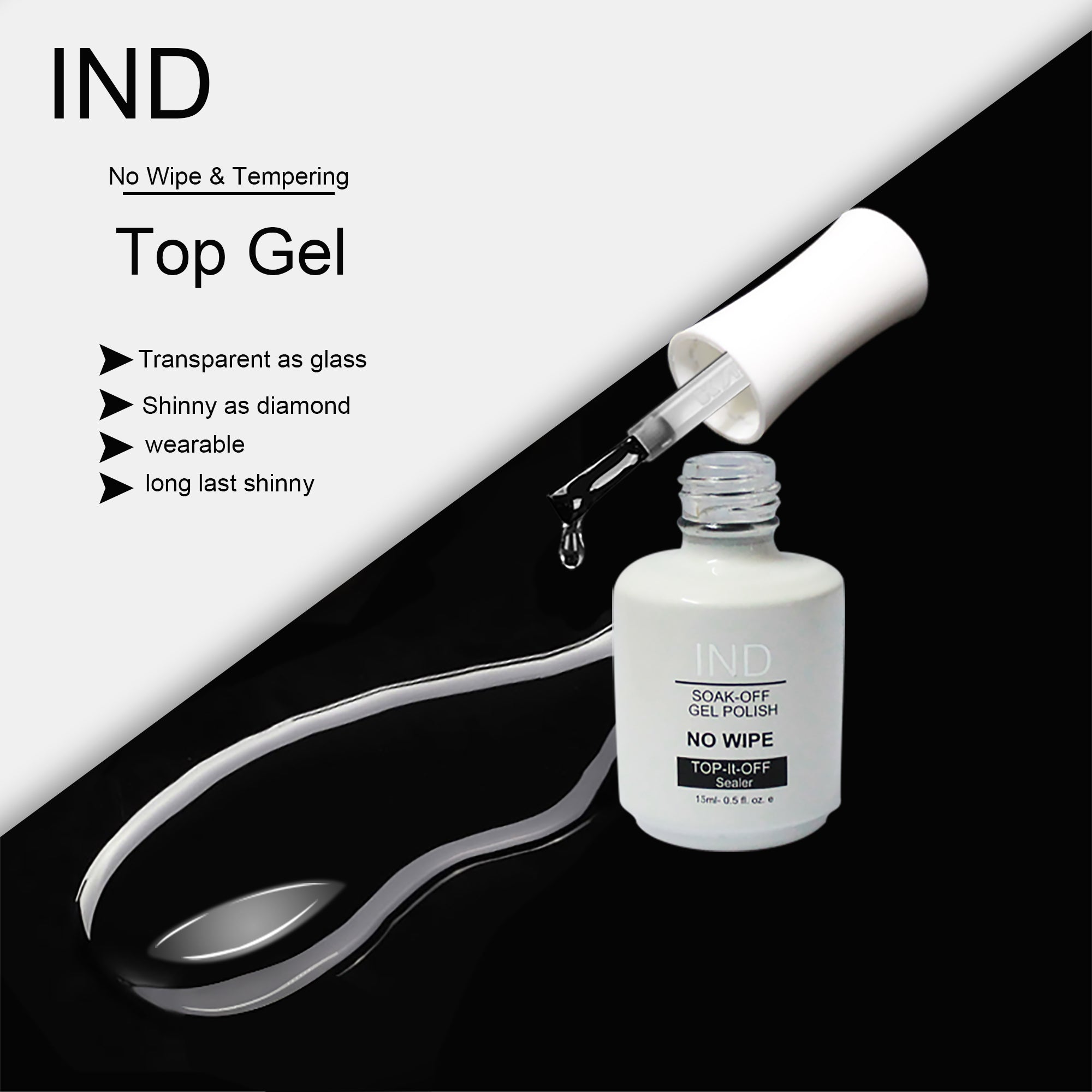 Gel lau không cần lau IND Top It Off 8oz